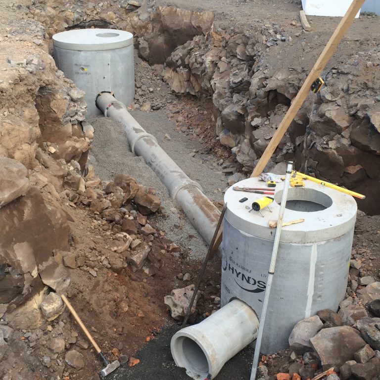 Largescale pipework Earthtec Drainage Solution